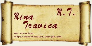 Mina Travica vizit kartica